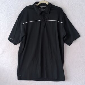 Hollas XFC Men's Black Performance Golf Polo Size‎ L